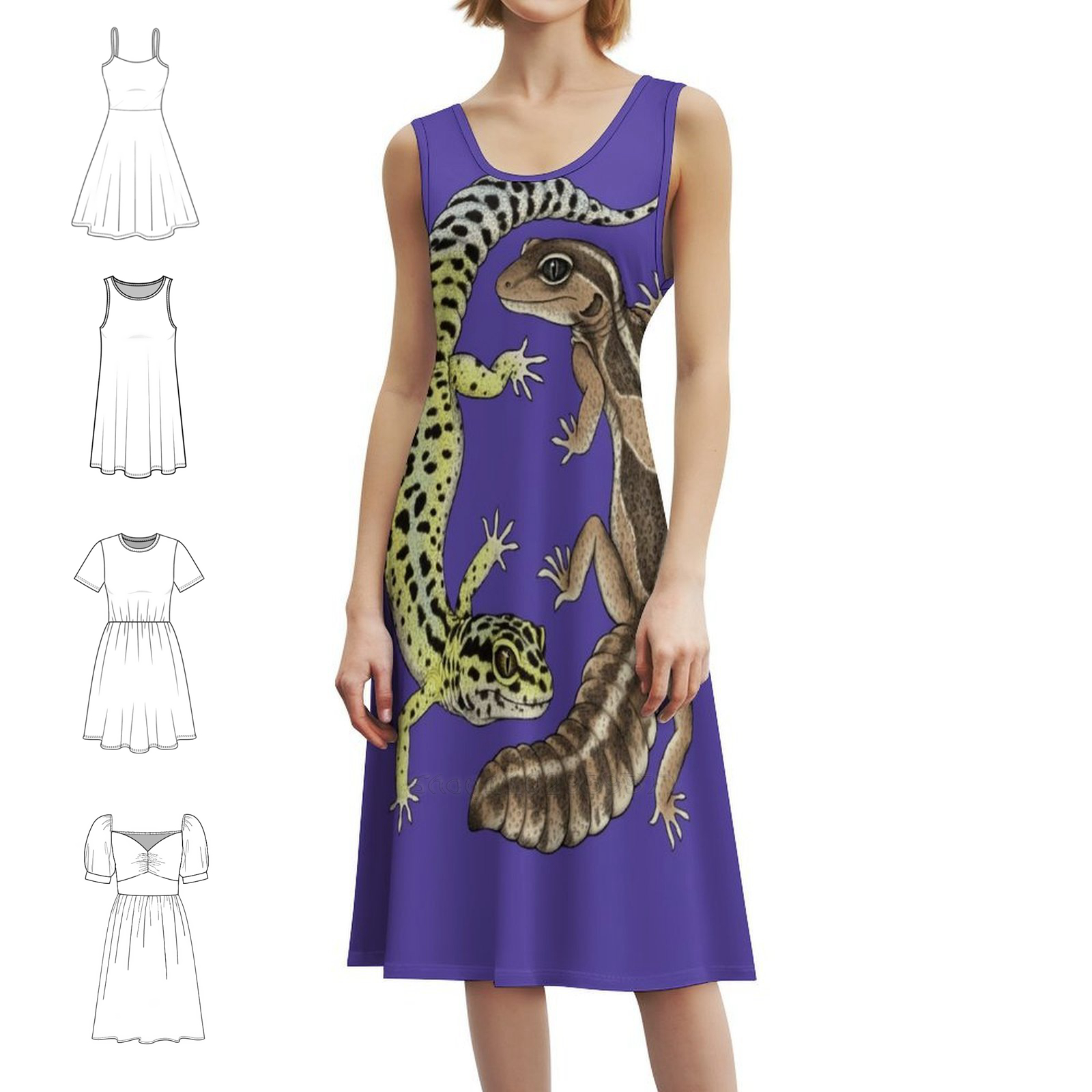 Women Fashion Gown - Geckos Boho Chic Dress Elegant Fashion