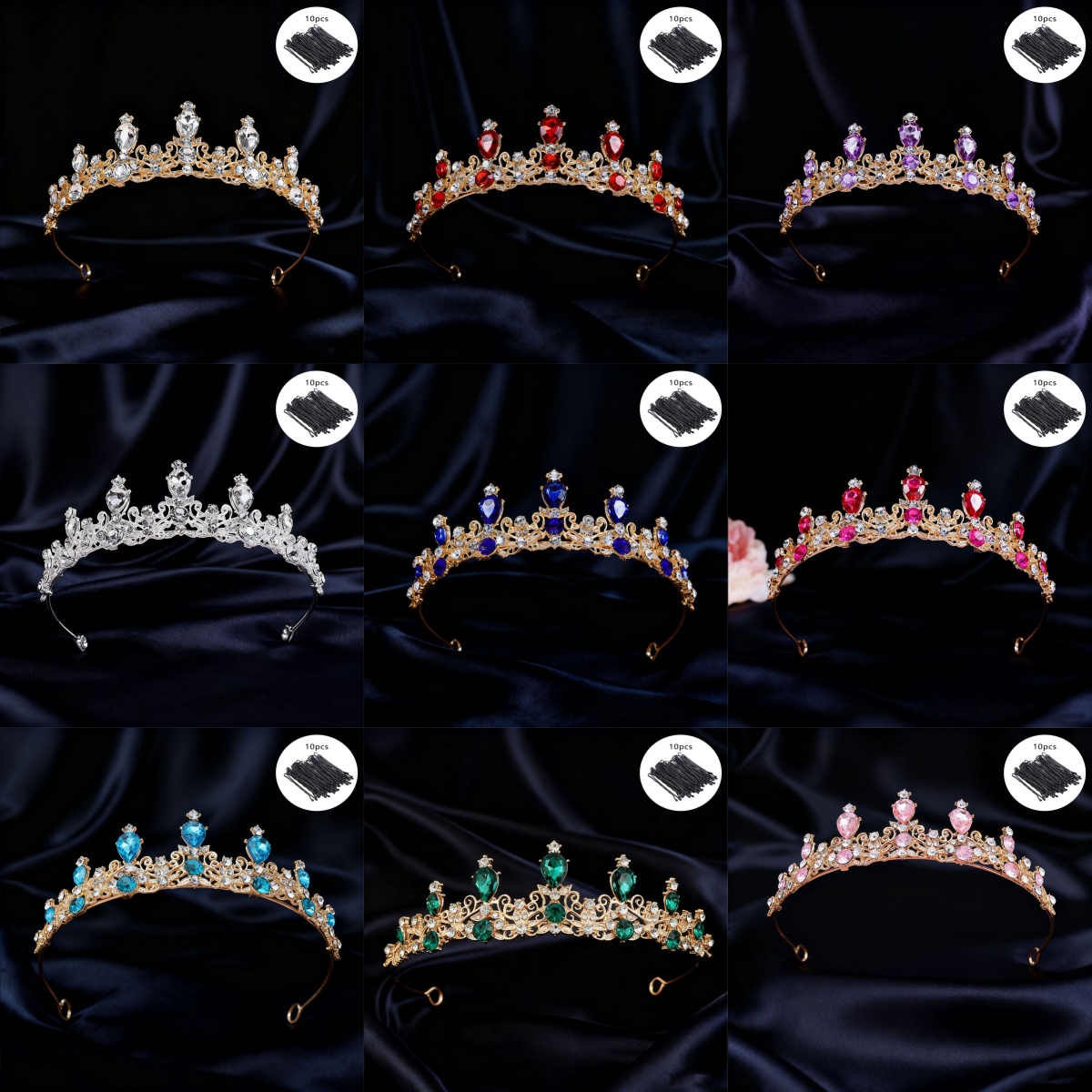 Women'S Fashion Trends - Bridal Tiara Vintage Scroll Rhinestone Queen