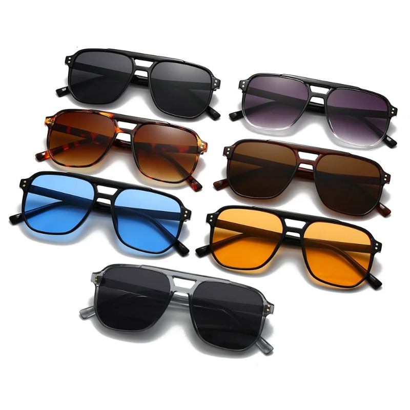 Women'S Fashion Reading Glasses - Vintage Men Women Double Bridges Sunglasses