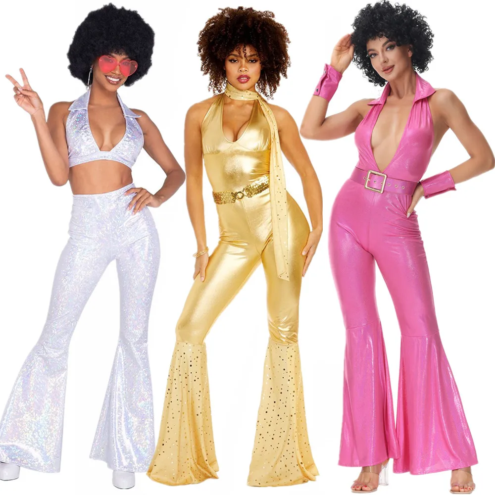 Women'S Fashion From The 80S - Woman Sexy 70s 80s Hippie Costume