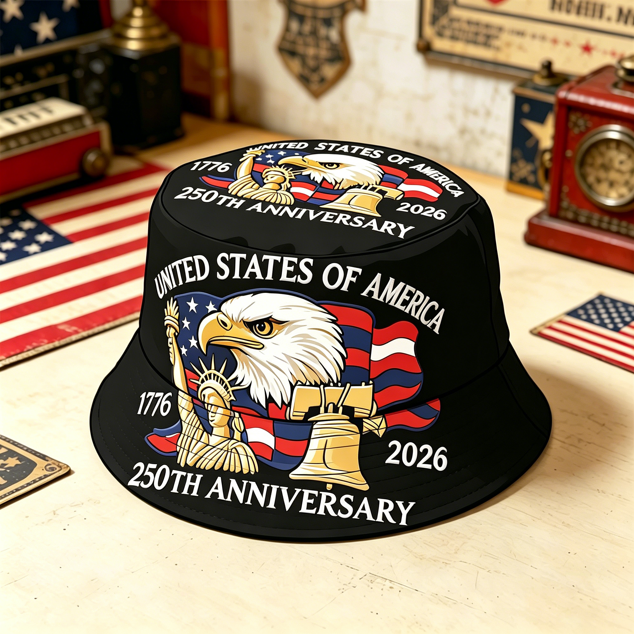 Bucket Hat Women - USA 250th Anniversary Bucket Hat Unisex