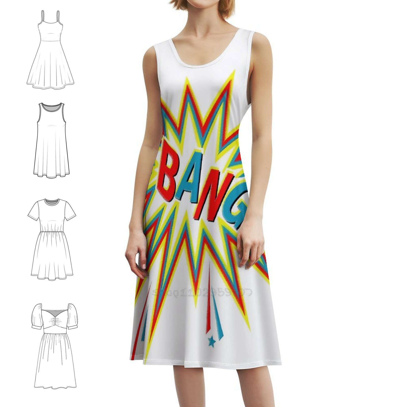 Women Fashion Gown - Bang Boho Chic Dress Elegant Fashion
