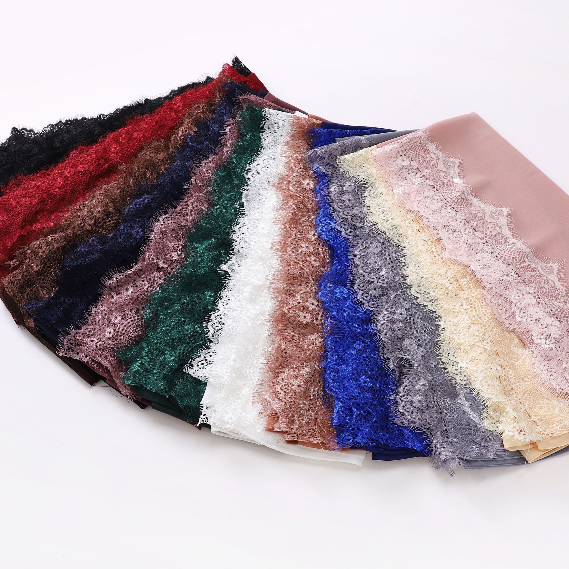Women'S Fashion Trends - Luxury Lace Chiffon Hijabs Woman Muslim