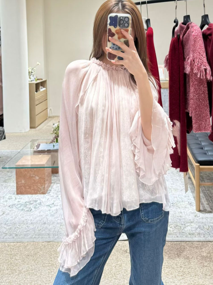 Lace ruffled loose top, stylis - Women'S Fashion For Summer 2026 reseña y precio