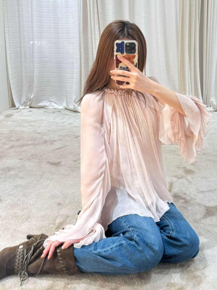 Lace ruffled loose top, stylis - Women'S Fashion For Summer 2026 reseña y precio