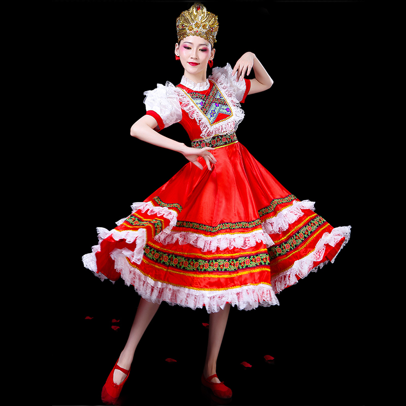 Red Russian Folk Dance Costume - Women Fashion Reddit reseña y precio