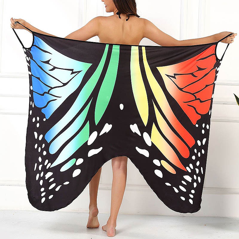 Sexy Butterfly Print Women Swi - Printed Wrap Skirt reseña y precio