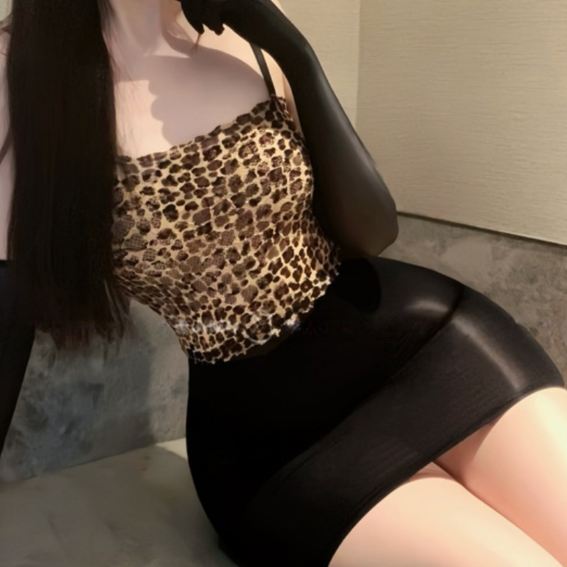 Suspender Dress Hot Temptation - Printed Wrap Skirt reseña y precio