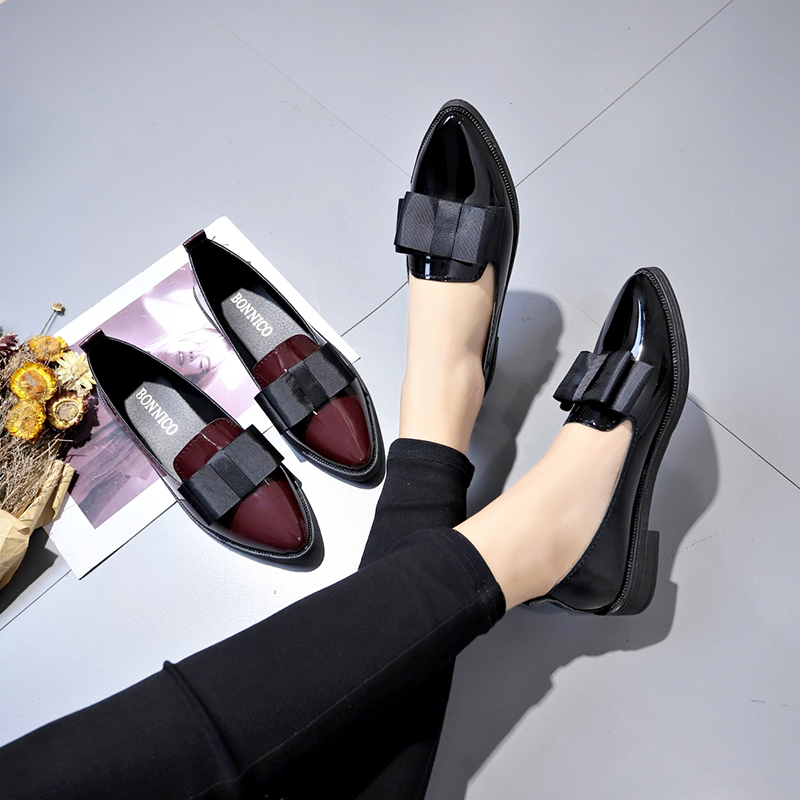 Black/ Wine Red Patent Leather - Women Fashion Reddit reseña y precio