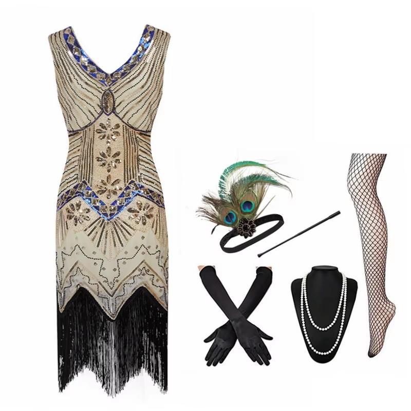 New XS-XXXL 1920s Vintage Gree - Women'S Fashion Roaring 20S reseña y precio