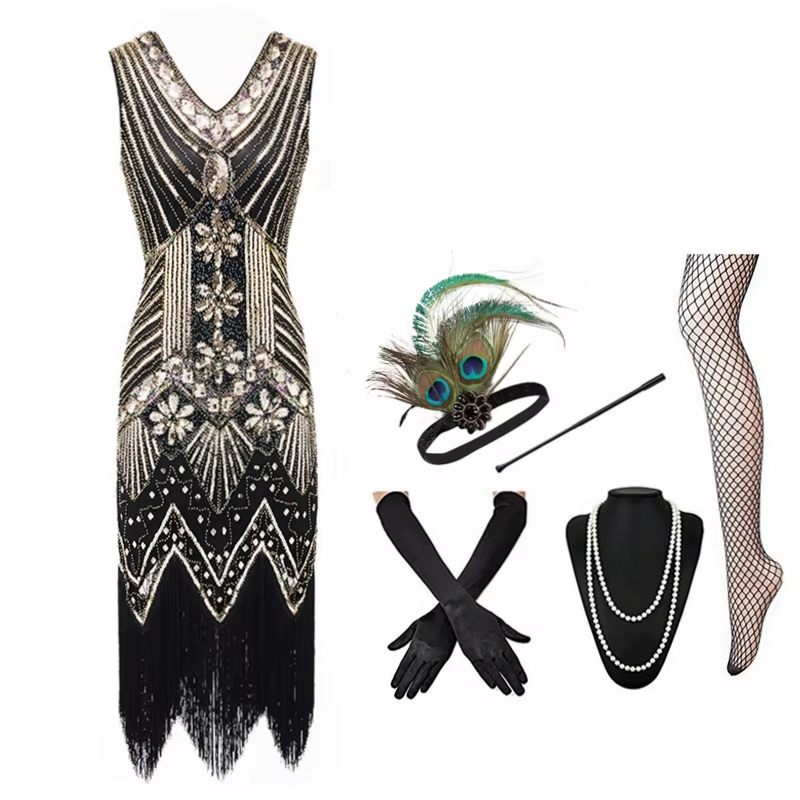 New XS-XXXL 1920s Vintage Gree - Women'S Fashion Roaring 20S reseña y precio