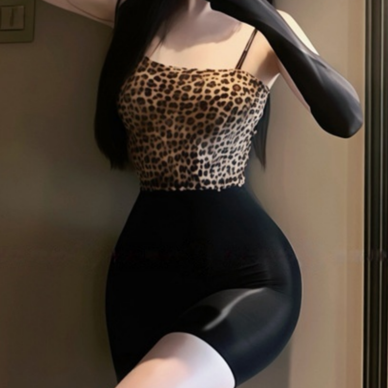 Suspender Dress Hot Temptation - Printed Wrap Skirt reseña y precio