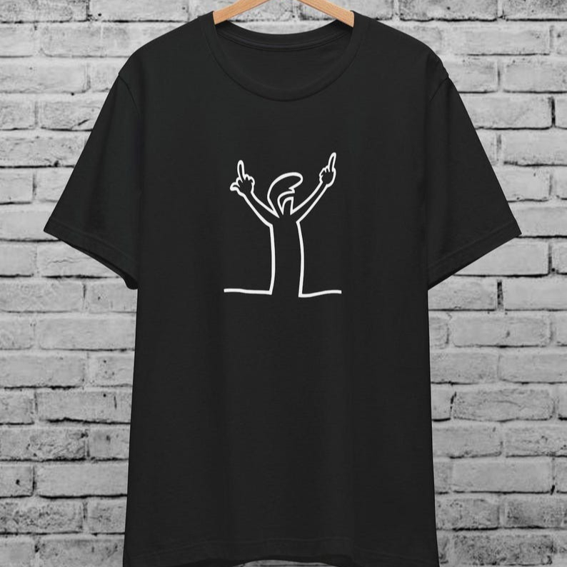 Angry La Linea Unisex T-Shirt  - Women'S Fashion From The 80S reseña y precio