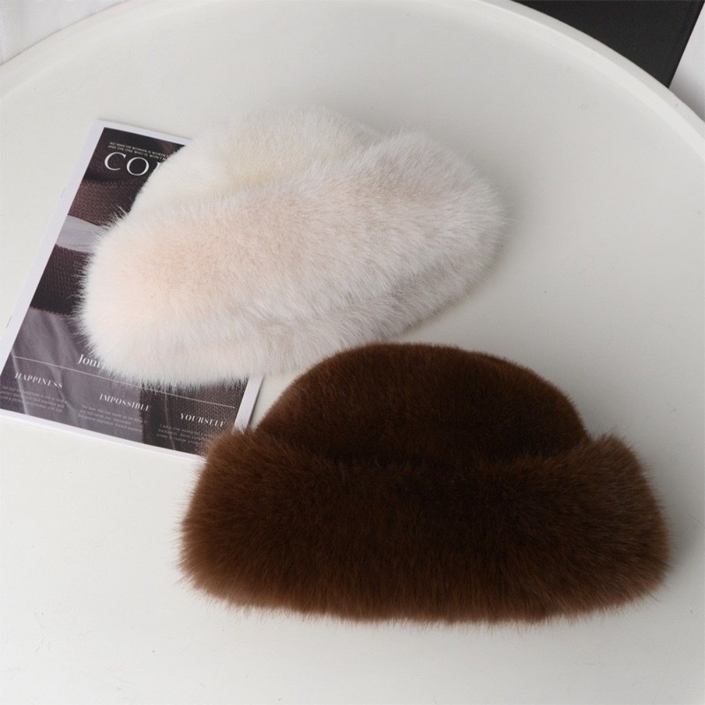 Fashion Headwear Fluffy Fur Wi - Bucket Hat Women reseña y precio