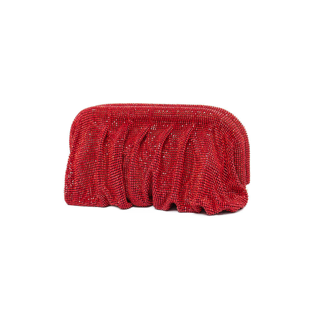 Red Aluminum Mesh Rhinestone P - Women Fashion Reddit reseña y precio
