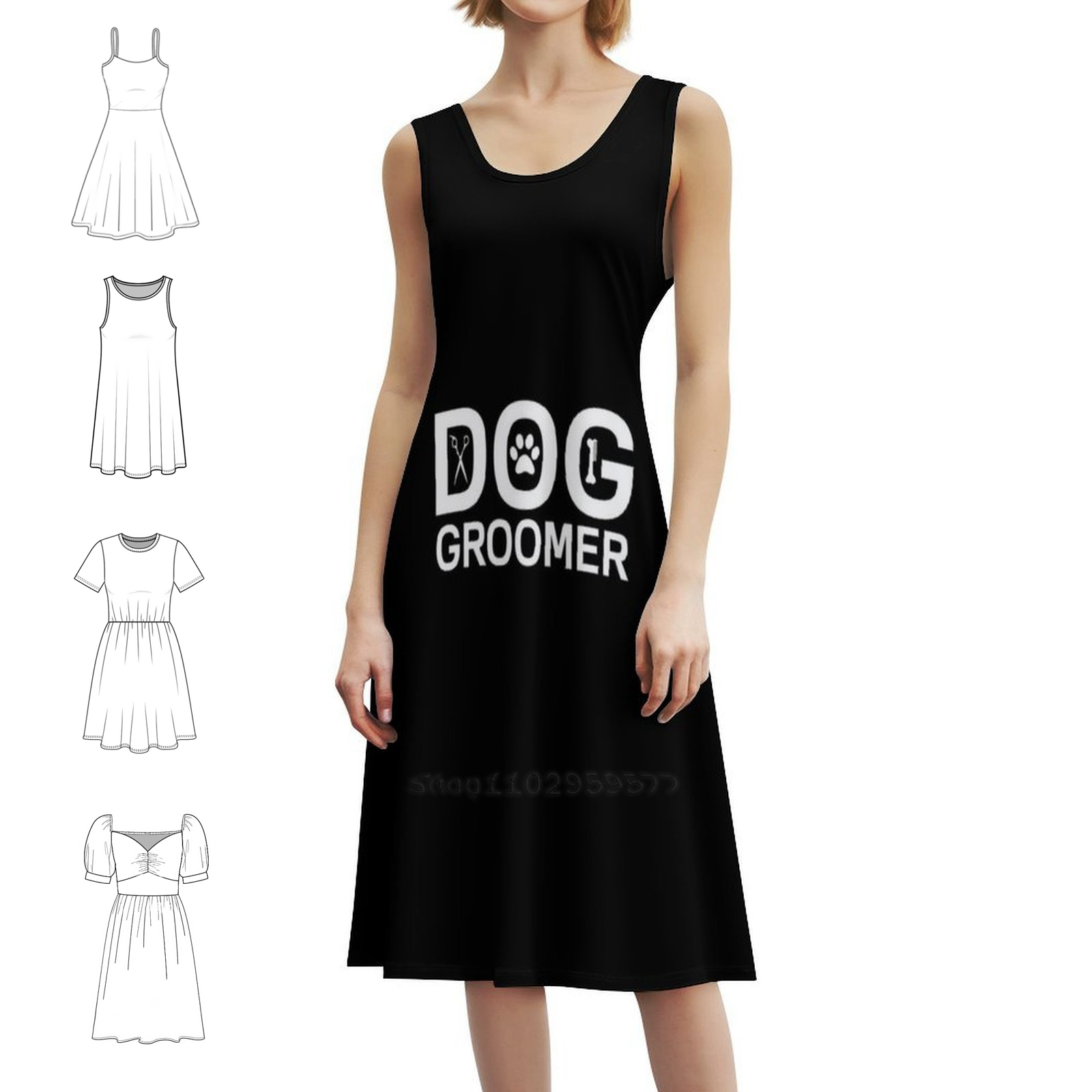 Dog Groomer Boho Chic Dress El - Women Fashion Gown reseña y precio