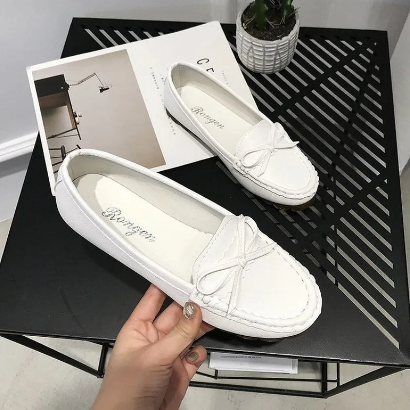 White Round Toe Woman Flats Sl - Women'S Fashion Quick Delivery reseña y precio