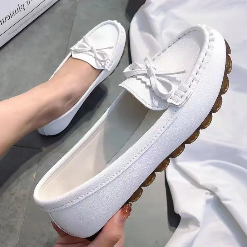White Round Toe Woman Flats Sl - Women'S Fashion Quick Delivery reseña y precio