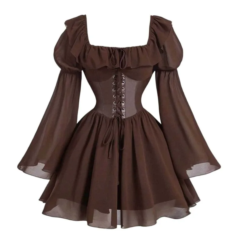 New Medieval Renaissance Perio - Women'S Fashion Renaissance Period reseña y precio