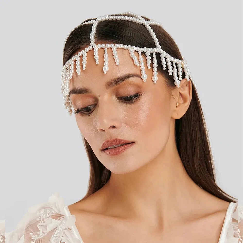 Fashion Pearl Fringe Headpiece - Women'S Fashion Roaring 20S reseña y precio
