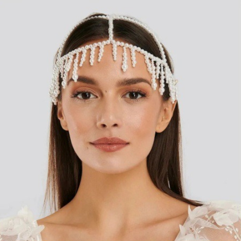Fashion Pearl Fringe Headpiece - Women'S Fashion Roaring 20S reseña y precio