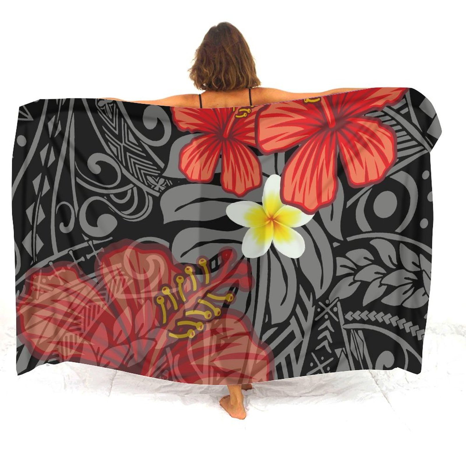 Hawaiian Apron Custom-Printed  - Printed Wrap Skirt reseña y precio