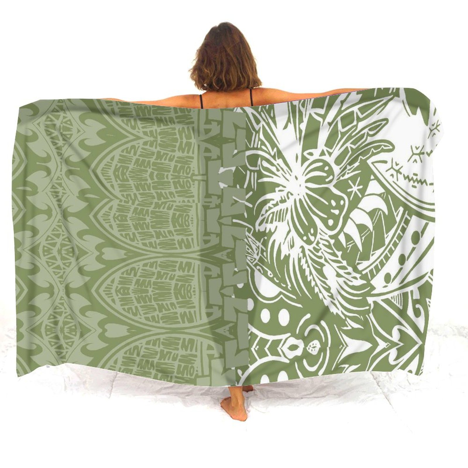 Hawaiian Apron Custom-Printed  - Printed Wrap Skirt reseña y precio