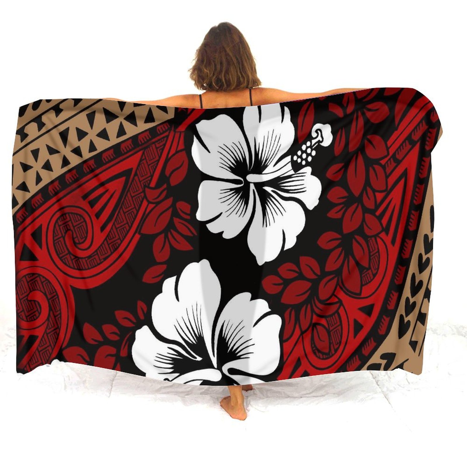 Hawaiian Apron Custom-Printed  - Printed Wrap Skirt reseña y precio