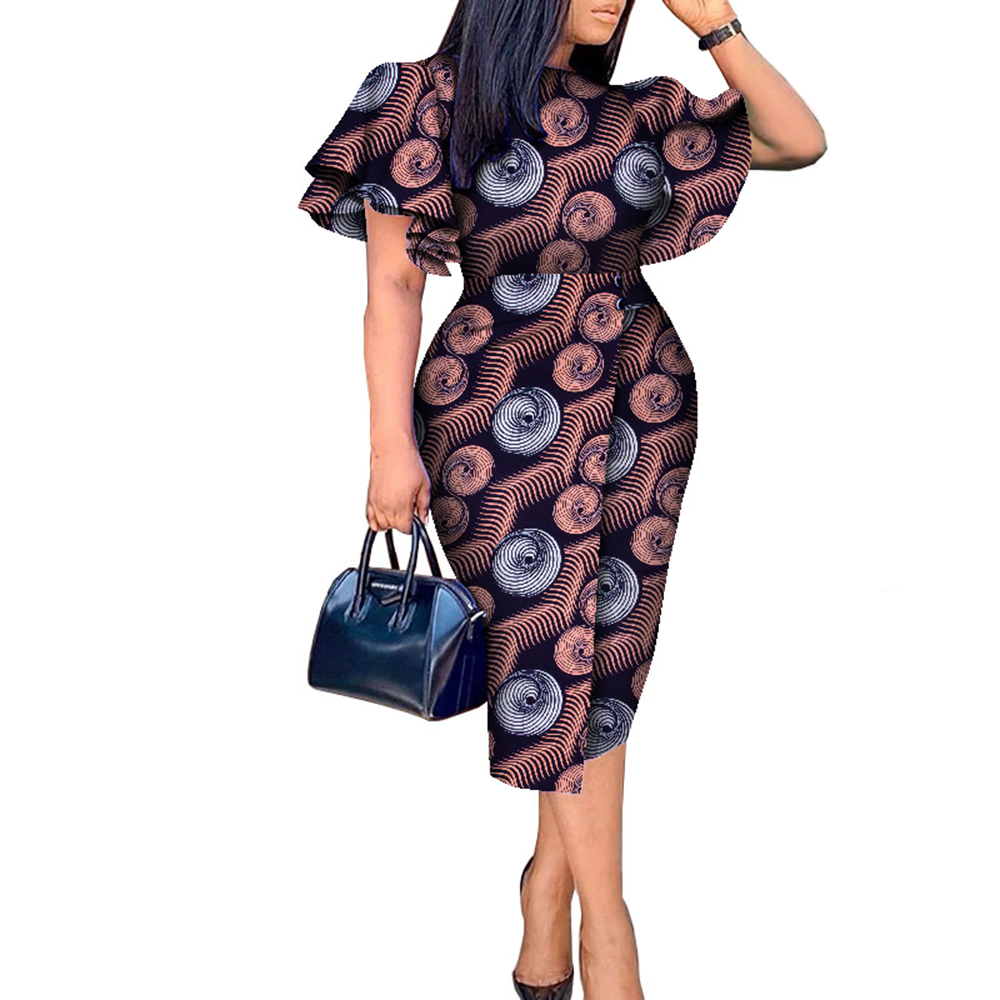 African Wax Print Women Clothi - Printed Wrap Skirt reseña y precio