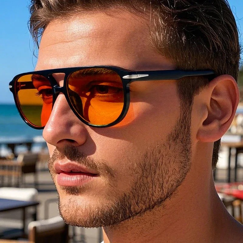 Retro Double Bridges Pilot Men - Women'S Fashion Reading Glasses reseña y precio