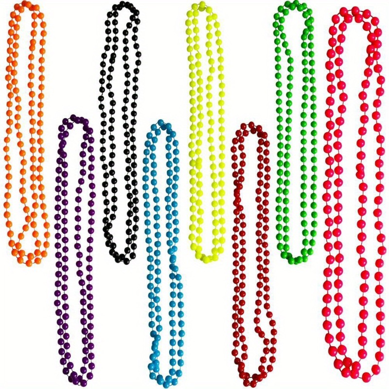 NEON BEADS NECKLACE 1980S 80S  - Women'S Fashion From The 80S reseña y precio