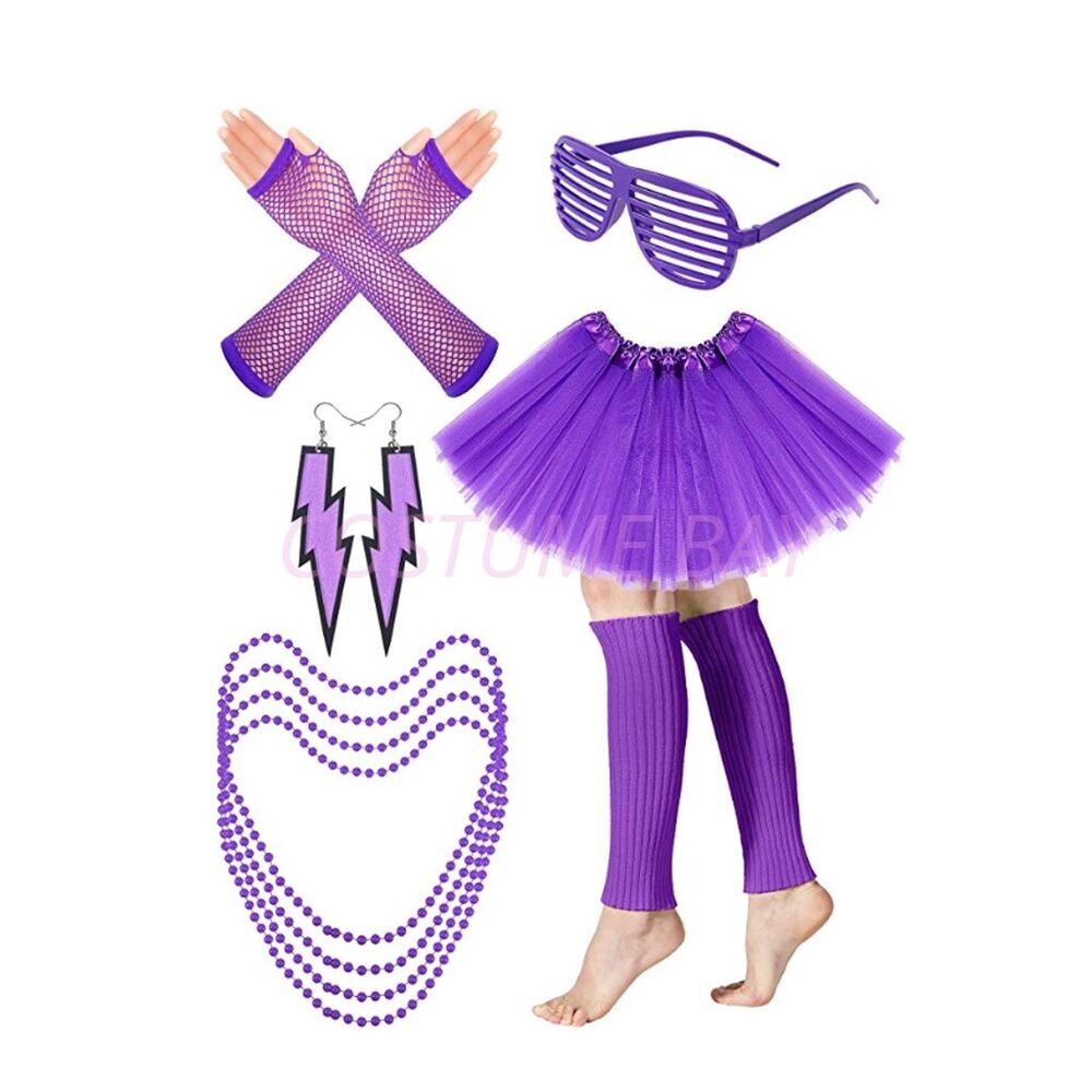 PESENAR Womens Neon 80s Tutu S - Women'S Fashion From The 80S reseña y precio