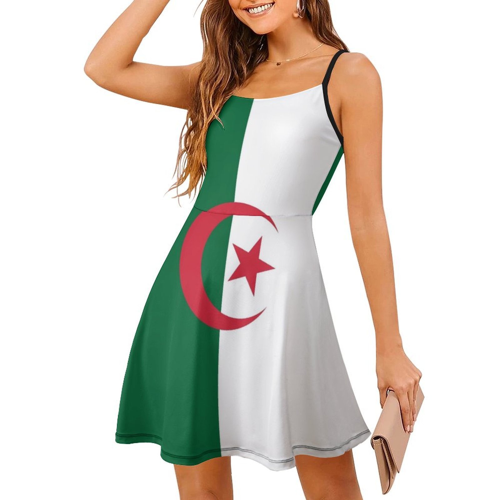 Algerian Flag Boho Chic Dress  - Women Fashion Gown reseña y precio