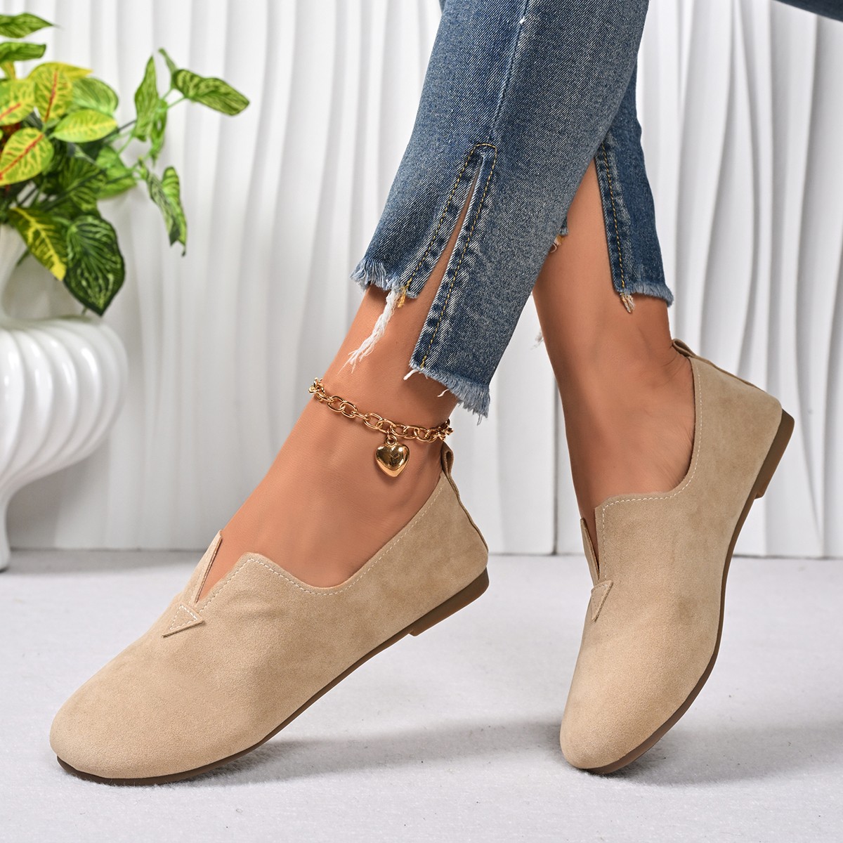 Women's Flat Shoes Slip-on Rou - Women'S Fashion Quick Delivery reseña y precio