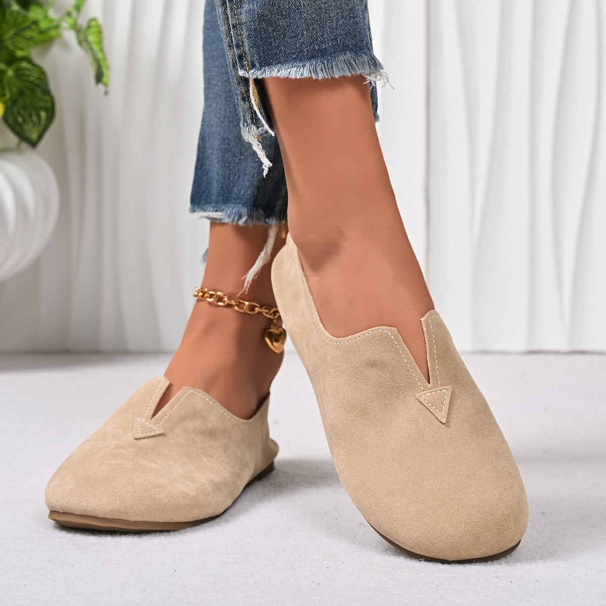 Women's Flat Shoes Slip-on Rou - Women'S Fashion Quick Delivery reseña y precio