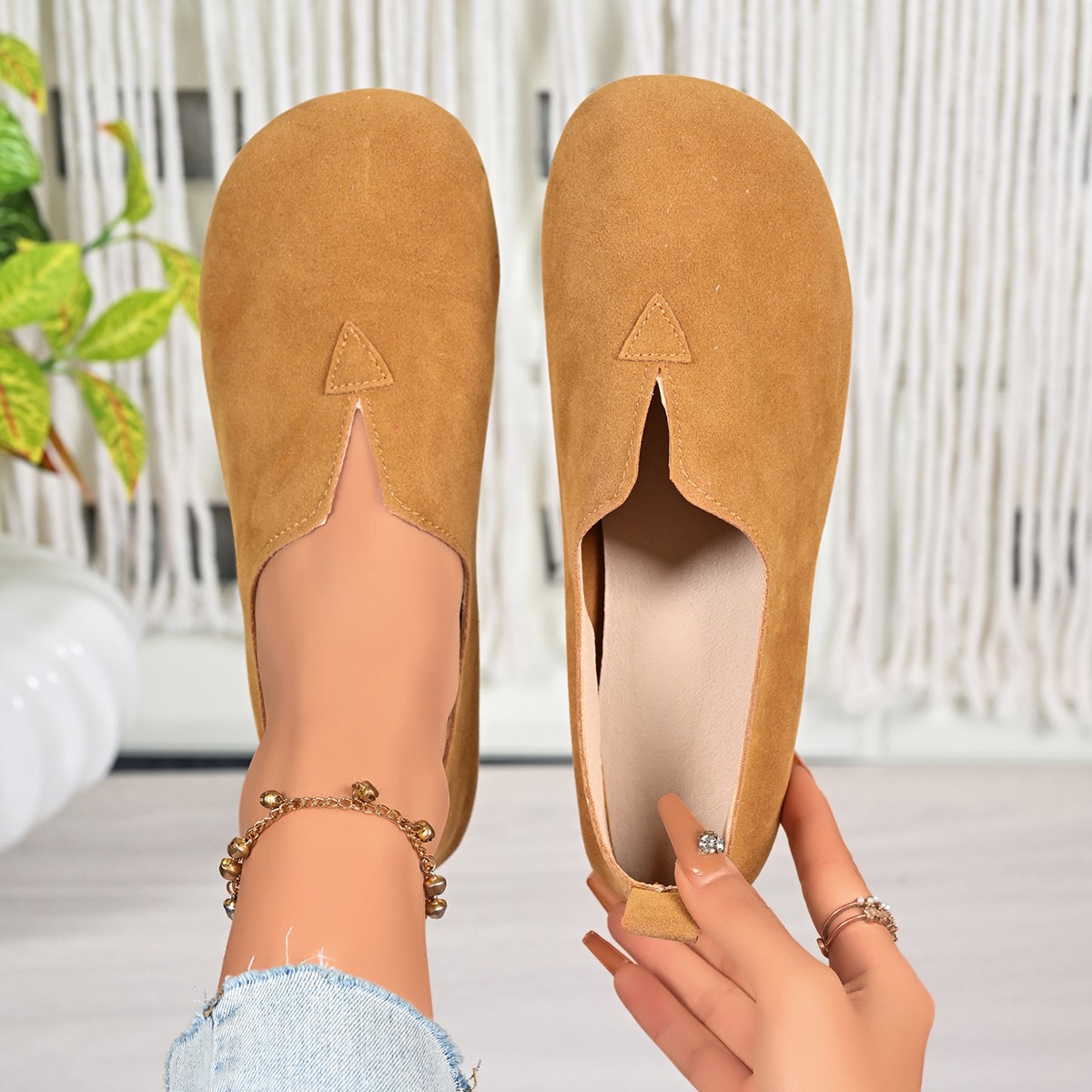 Women's Flat Shoes Slip-on Rou - Women'S Fashion Quick Delivery reseña y precio