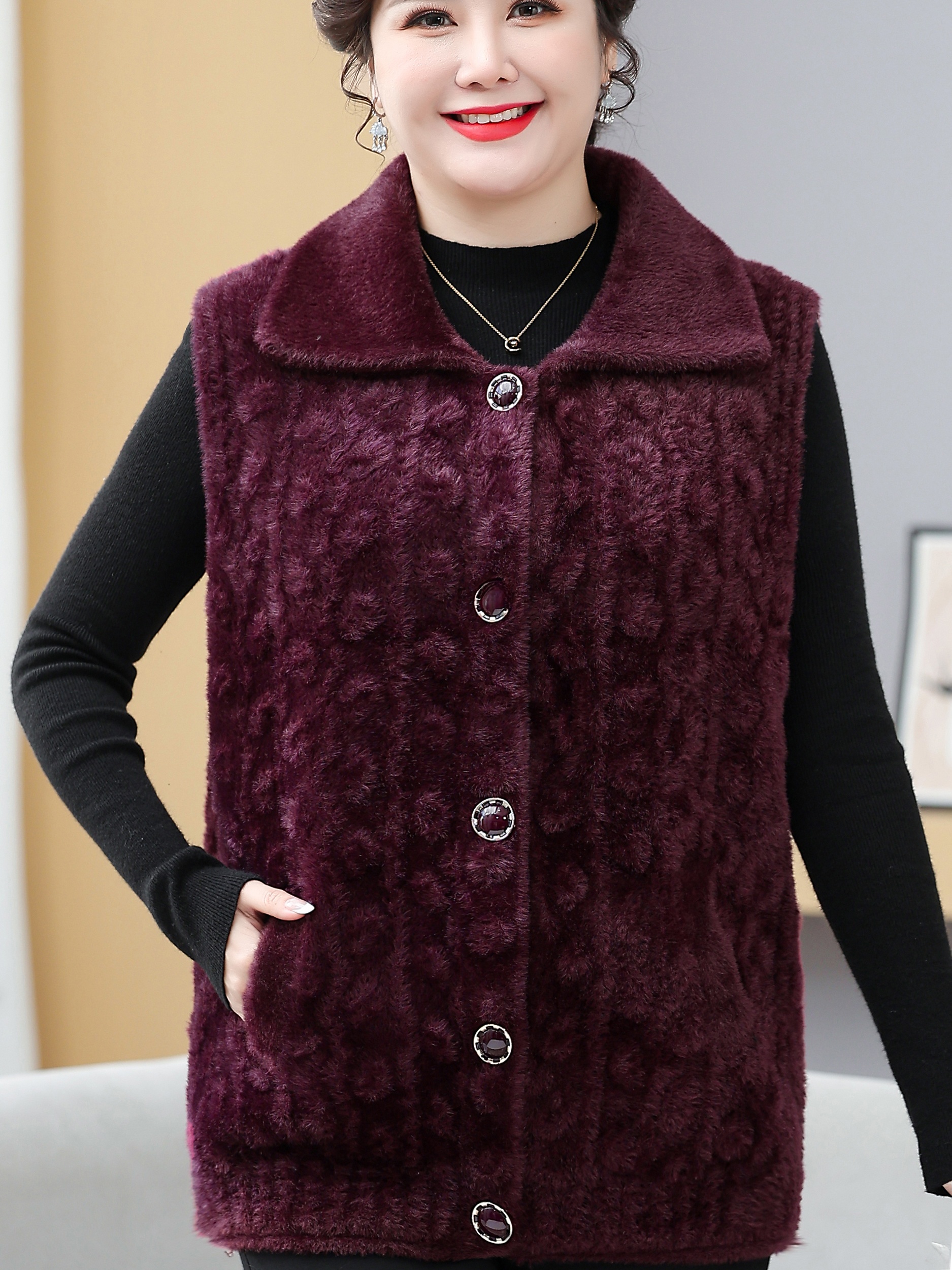 Thickened Woolen Coat for Midd - Women Fashion Over The Years reseña y precio