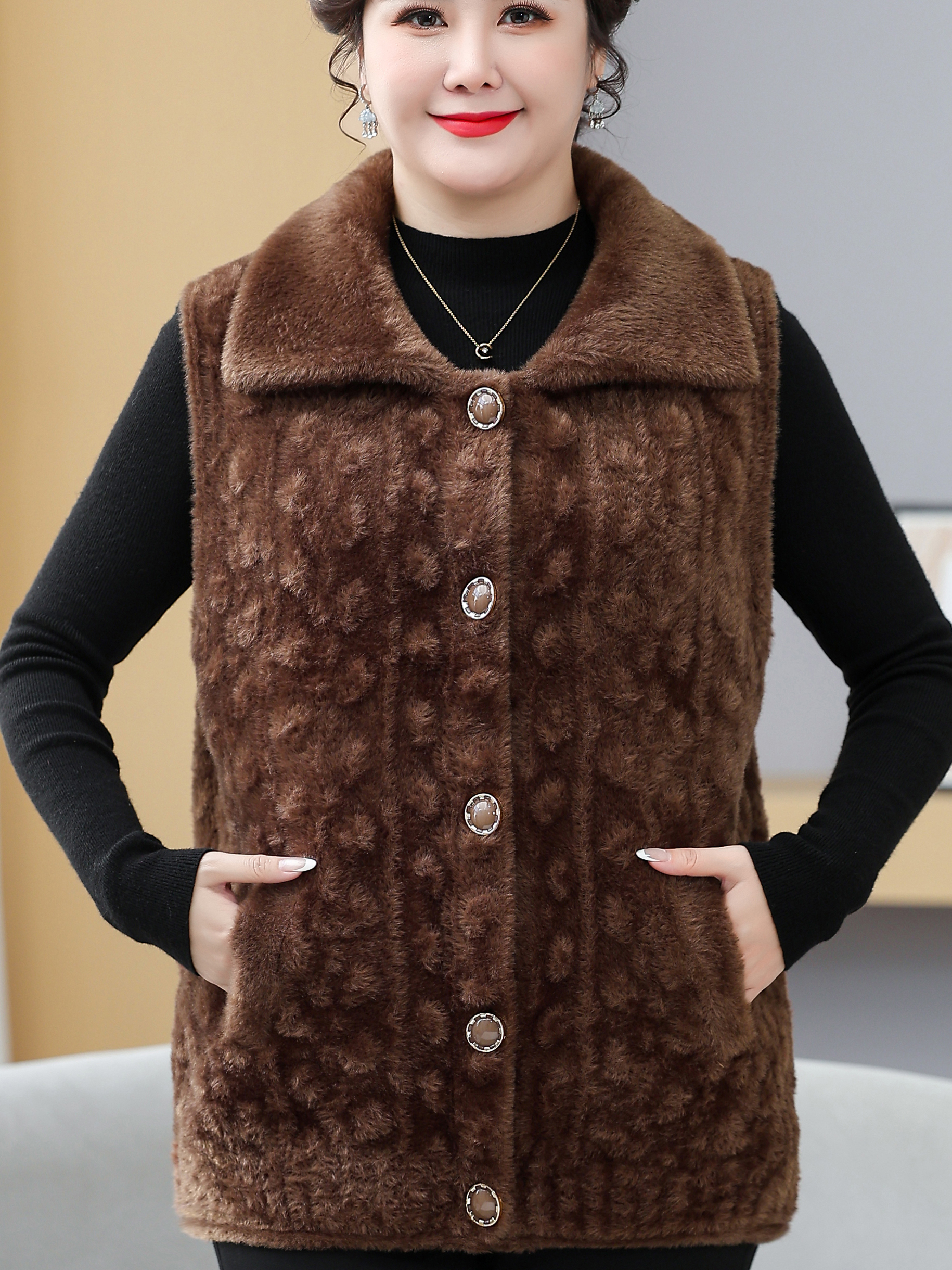Thickened Woolen Coat for Midd - Women Fashion Over The Years reseña y precio