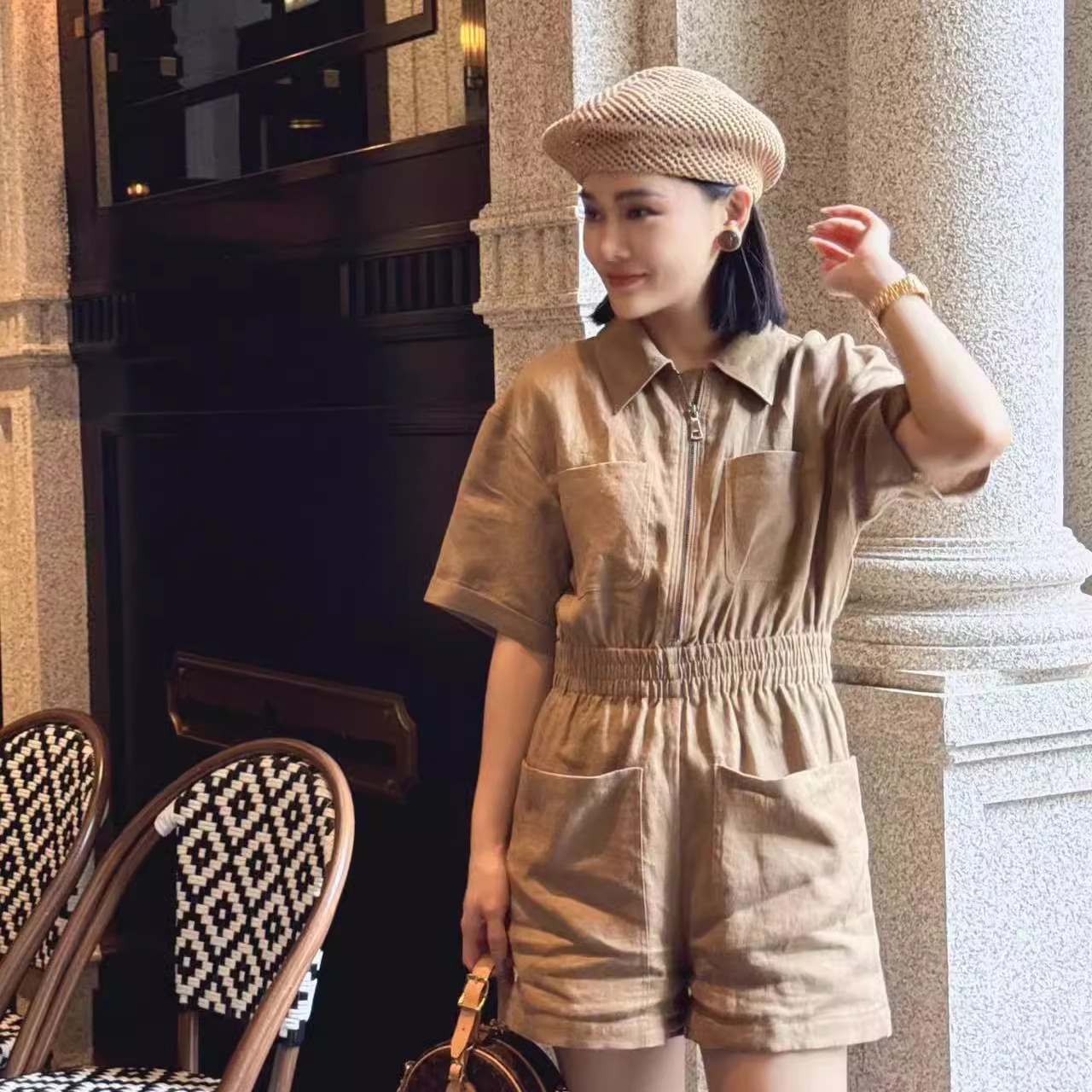 Pure Linen One-Piece Suit Wome - Women Fashion Over The Years reseña y precio