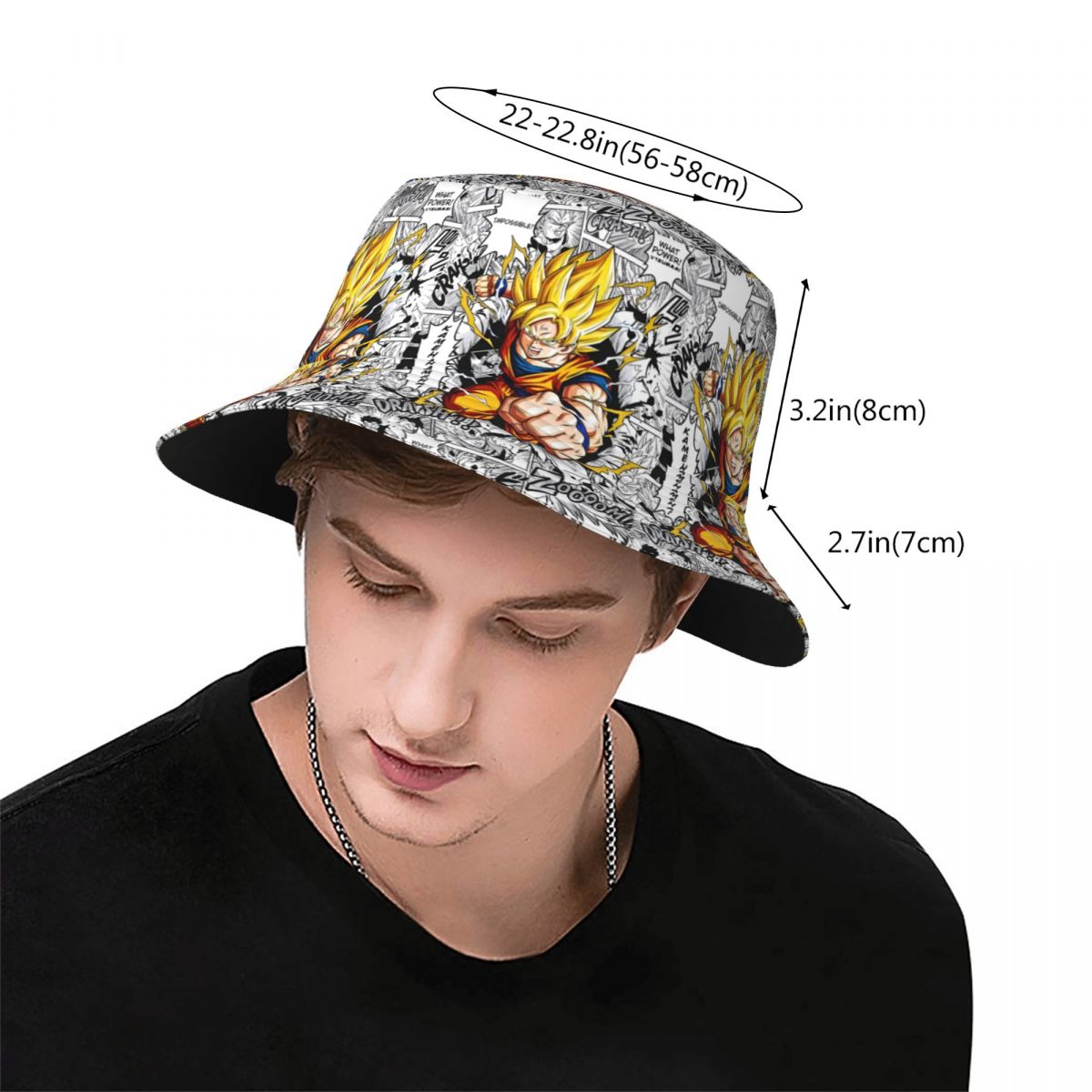 Custom DBZ Goku Japan Comic Bu - Bucket Hat Women reseña y precio