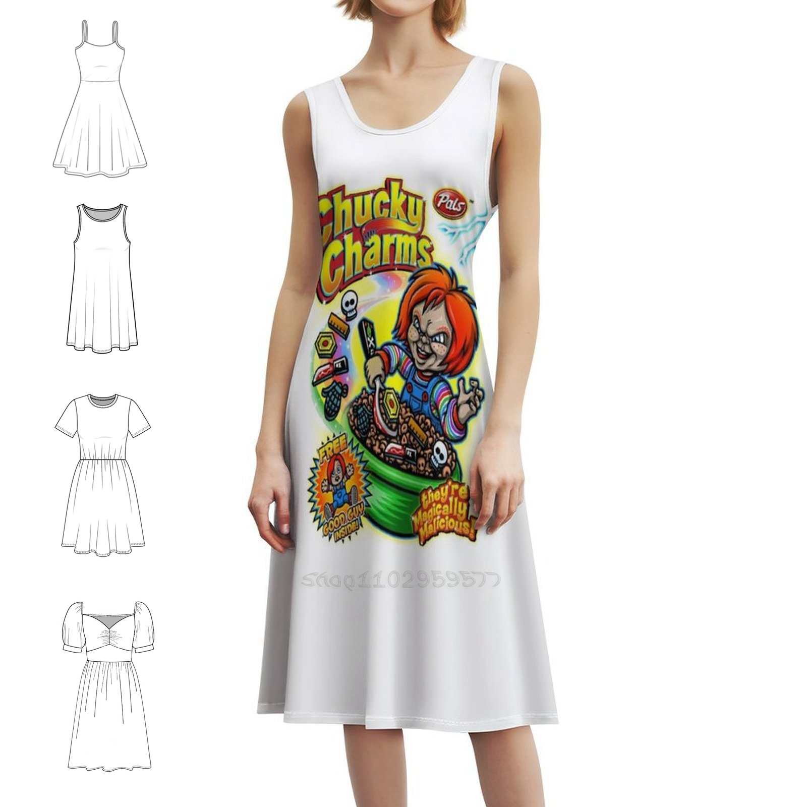 Chucky Charms Magically Malici - Women Fashion Gown reseña y precio