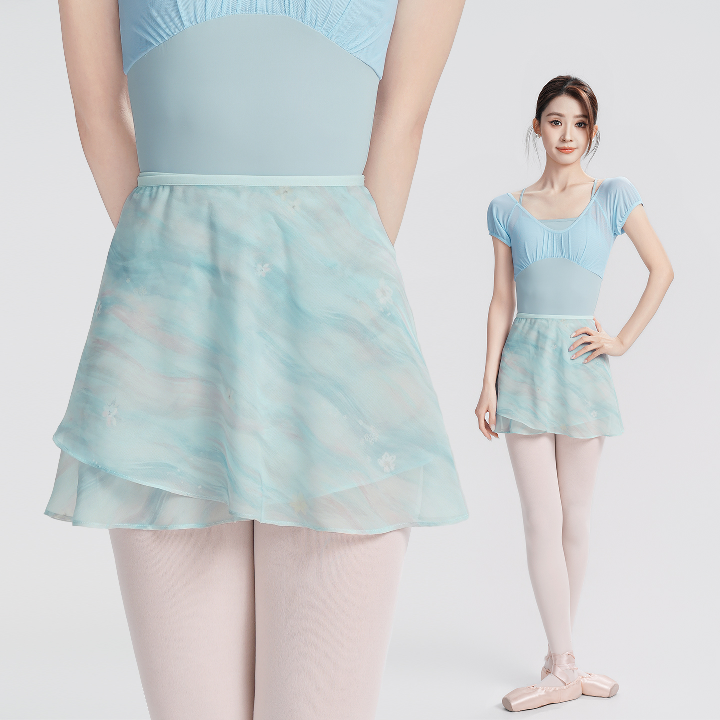 Women Printed Lace-up Dance Wr - Printed Wrap Skirt reseña y precio