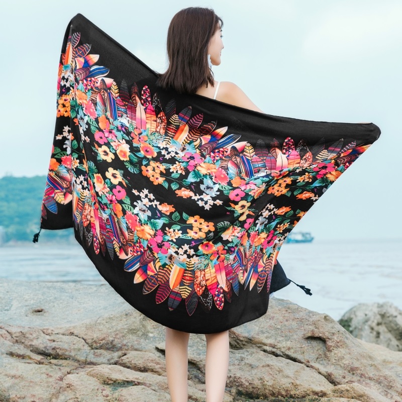 20 styles 90x180cm Cotton line - Printed Wrap Skirt reseña y precio