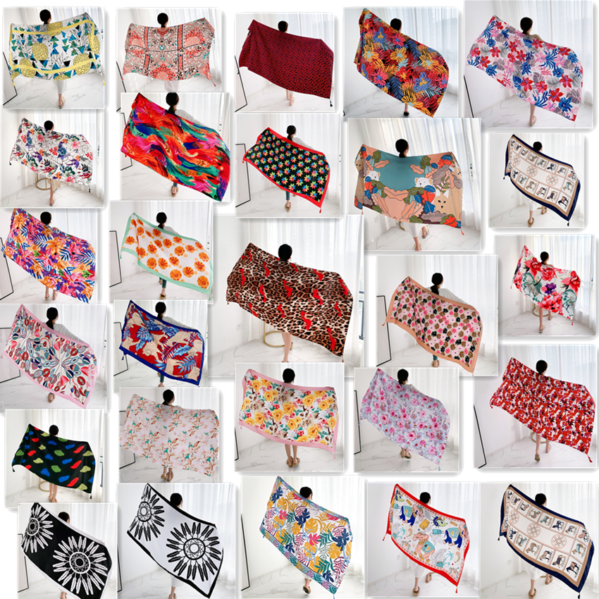20 styles 90x180cm Cotton line - Printed Wrap Skirt reseña y precio