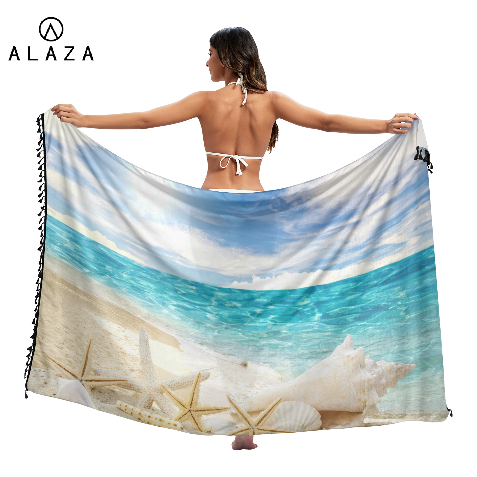 Sexy Women Chiffon Swimwear Pa - Printed Wrap Skirt reseña y precio