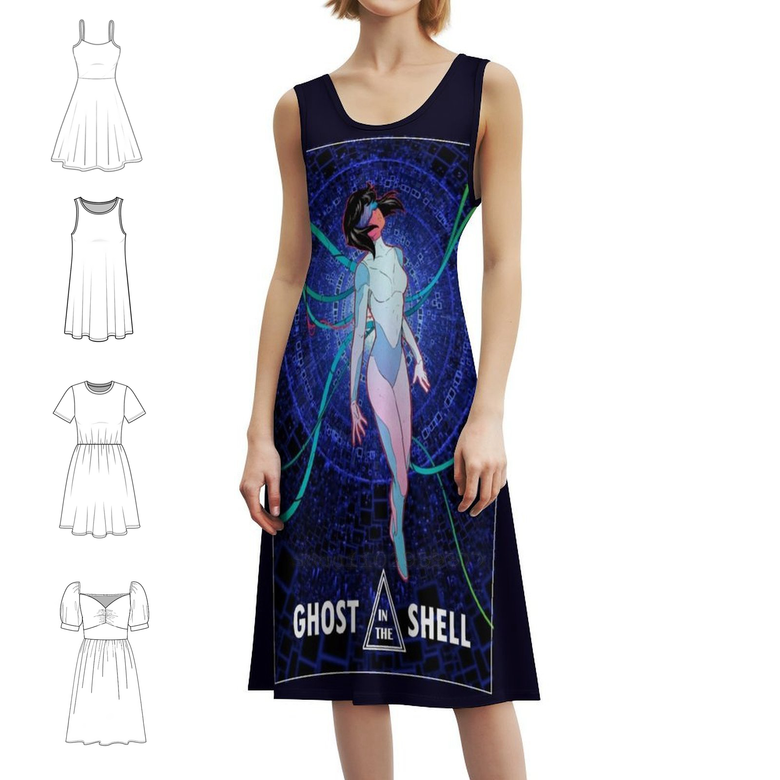 Ghost In The Shell Boho Chic D - Women Fashion Gown reseña y precio