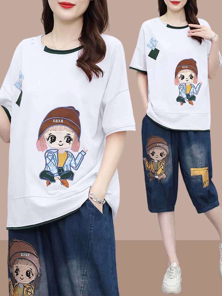Fashionable Patchwork Short Sl - Women Fashion Over The Years reseña y precio