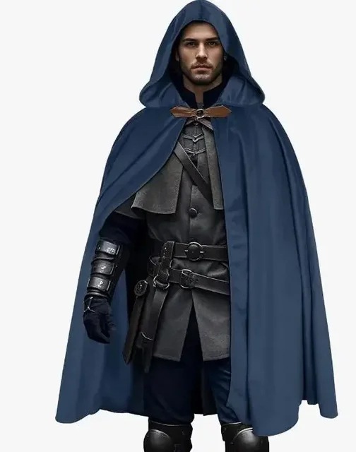 Men's Velvet Hooded Cloak Rena - Women'S Fashion Renaissance Period reseña y precio