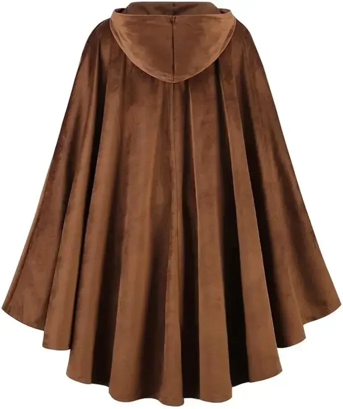 Men's Velvet Hooded Cloak Rena - Women'S Fashion Renaissance Period reseña y precio