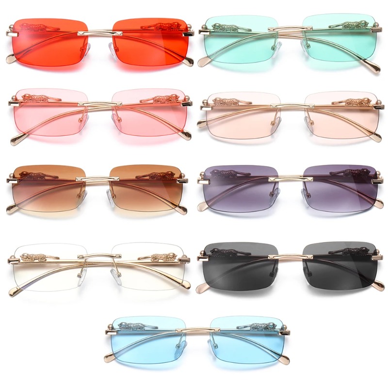 Rimless Square Sunglasses Wome - Women'S Fashion Reading Glasses reseña y precio